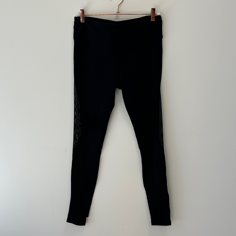 ALO Yoga Black Mesh Leggings - Picture 3 of 16